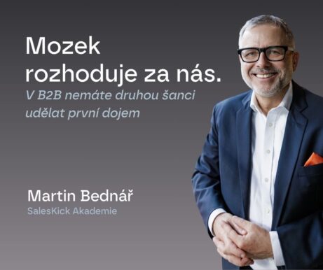 Martin Bednář SalesKick - mozek rozhoduje za nas FB